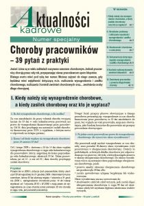 Choroby pracowników - 39 pytań z praktyki