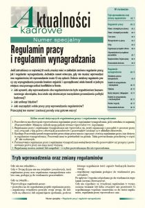 Regulamin pracy i regulamin wynagrodzenia
