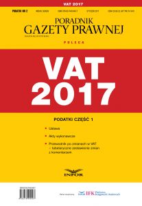 VAT 2017. Podatki część 1
