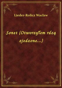 Sonet (Otworzyłem rdzą zjedzone...)