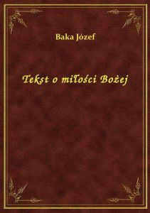 Tekst o miłości Bożej