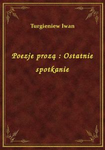 Poezje prozą : Ostatnie spotkanie
