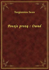Poezje prozą : Owad