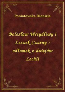 Bolesław Wstydliwy i Leszek Czarny : odłamek z dziejów Lechii