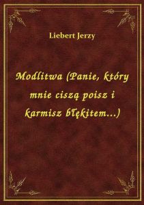 Modlitwa (Panie, który mnie ciszą poisz i karmisz błękitem...)