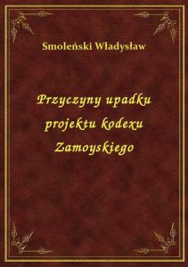 Przyczyny upadku projektu kodexu Zamoyskiego