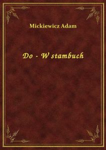 Do - W stambuch