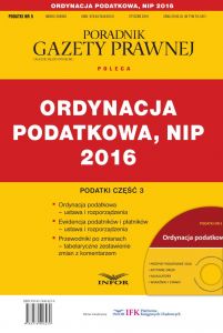 Kodeks księgowego, Ordynacja podatkowa, NIP 2016