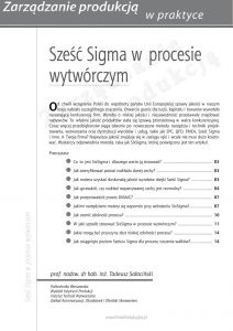 Sześć Sigma w procesie wytwórczym