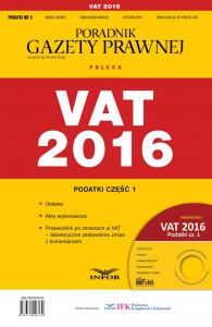 Podatki 2016/03 - Podatki cz. I VAT 2016